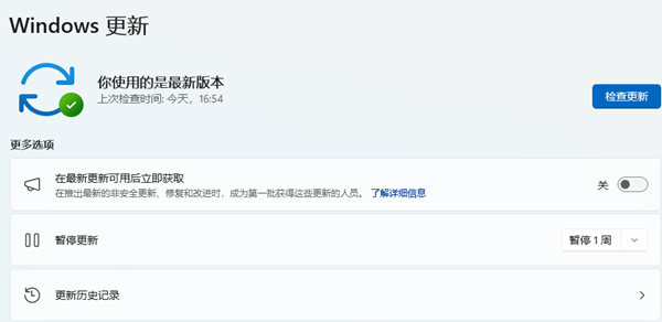 檢查Windows更新 檢查Windows更新