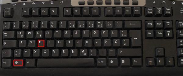 Windows+D快捷鍵返回桌面