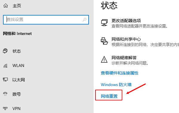 網(wǎng)絡(luò)重置