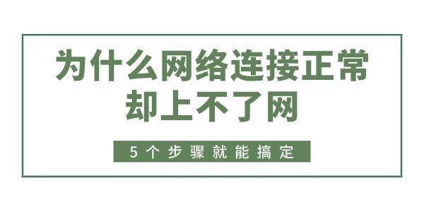 為什么網(wǎng)絡(luò)連接正常卻上不了網(wǎng)