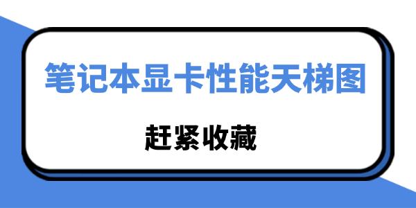 筆記本顯卡性能天梯圖