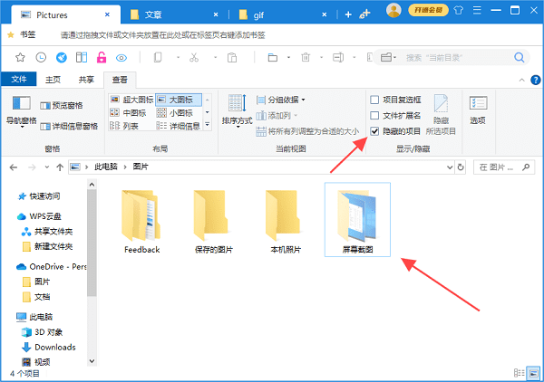 查看隱藏文件夾