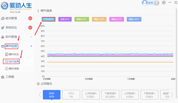 查看電腦硬件溫度