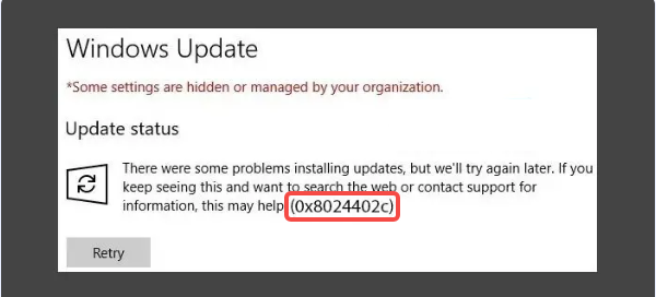 錯(cuò)誤代碼0x8024402C的常見(jiàn)原因
