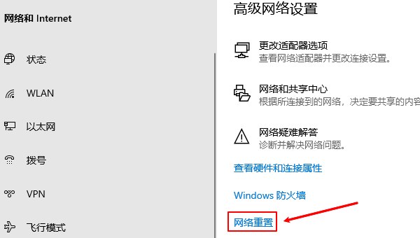 網(wǎng)絡(luò)重置