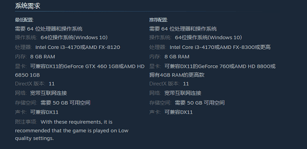 官方配置要求 官方配置要求