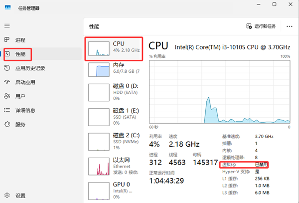 如何判斷是否支持CPU虛擬化
