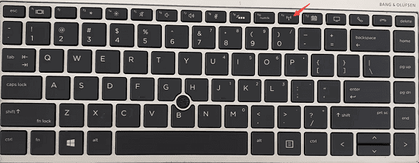 檢查筆記本鍵盤上的無線開關(guān)