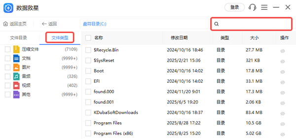 按文件類型恢復(fù)