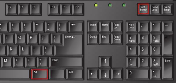 Alt+PrintScreen