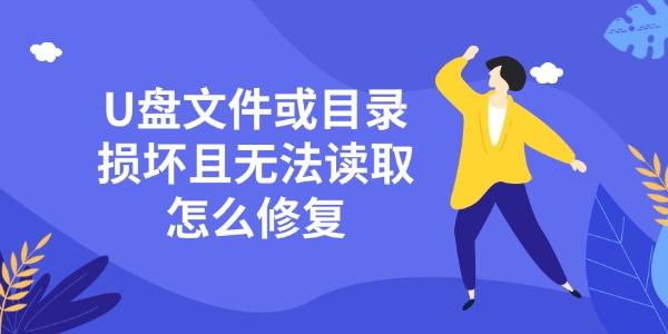 U盤文件或目錄損壞且無法讀取怎么修復(fù) 手把手教您解決