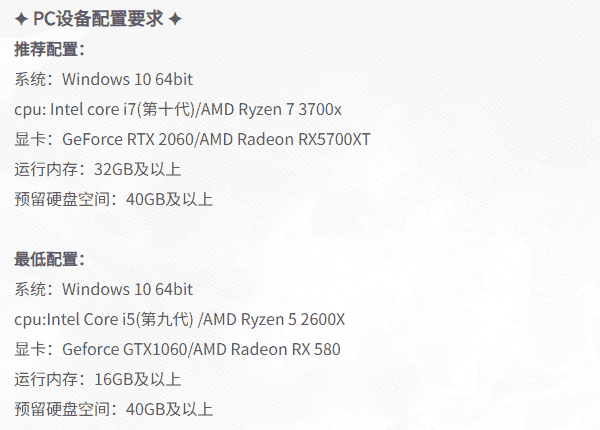 二重螺旋配置要求 二重螺旋配置要求