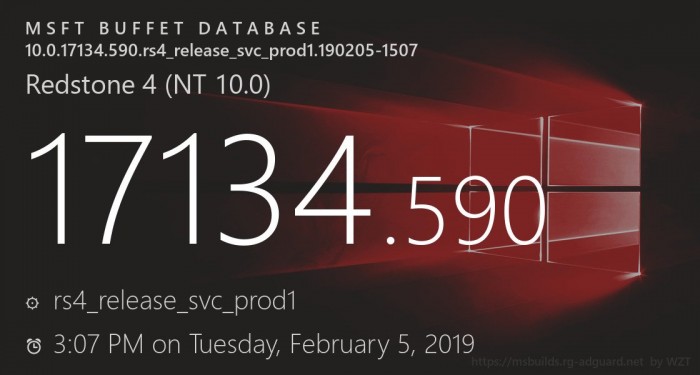 Windows 10四月更新獲累積更新KB4487017 升至Build 17134.590