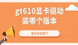 gt610顯卡驅(qū)動(dòng)裝哪個(gè)版本 看完你就懂了