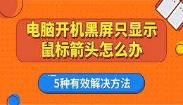 電腦開(kāi)機(jī)黑屏只顯示鼠標(biāo)箭頭怎么辦 5種有效解決方法